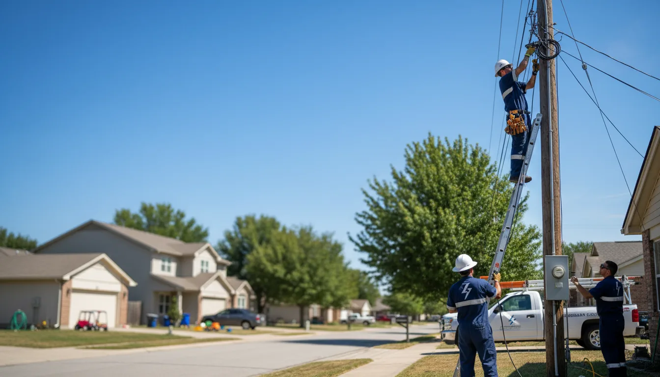 Residential electrician providing installation services in Prentiss, MS